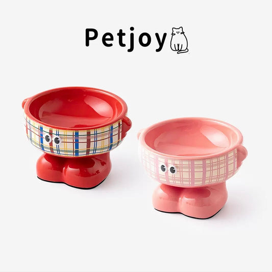 Elevated Ceramic Anti-Ant Pet Bowl for Cats & Dogs | Petvelixir